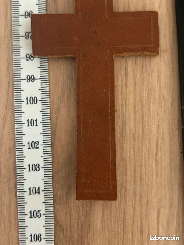 Grand rosaire ou chapelet de moine bois et cuir (image 10)