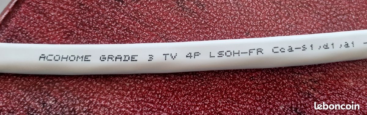 5 mètres de Câble Acohome grade 3TV (image 1)