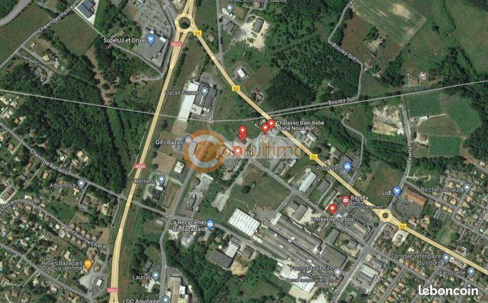 Terrain 3 188 m² Bazas · 164 400 €