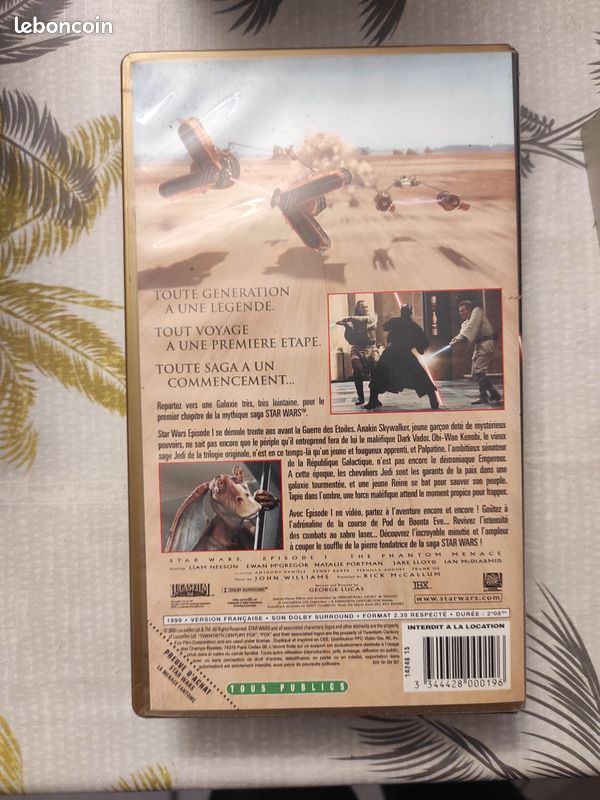 VHS star wars - la menace fantome (image 2)
