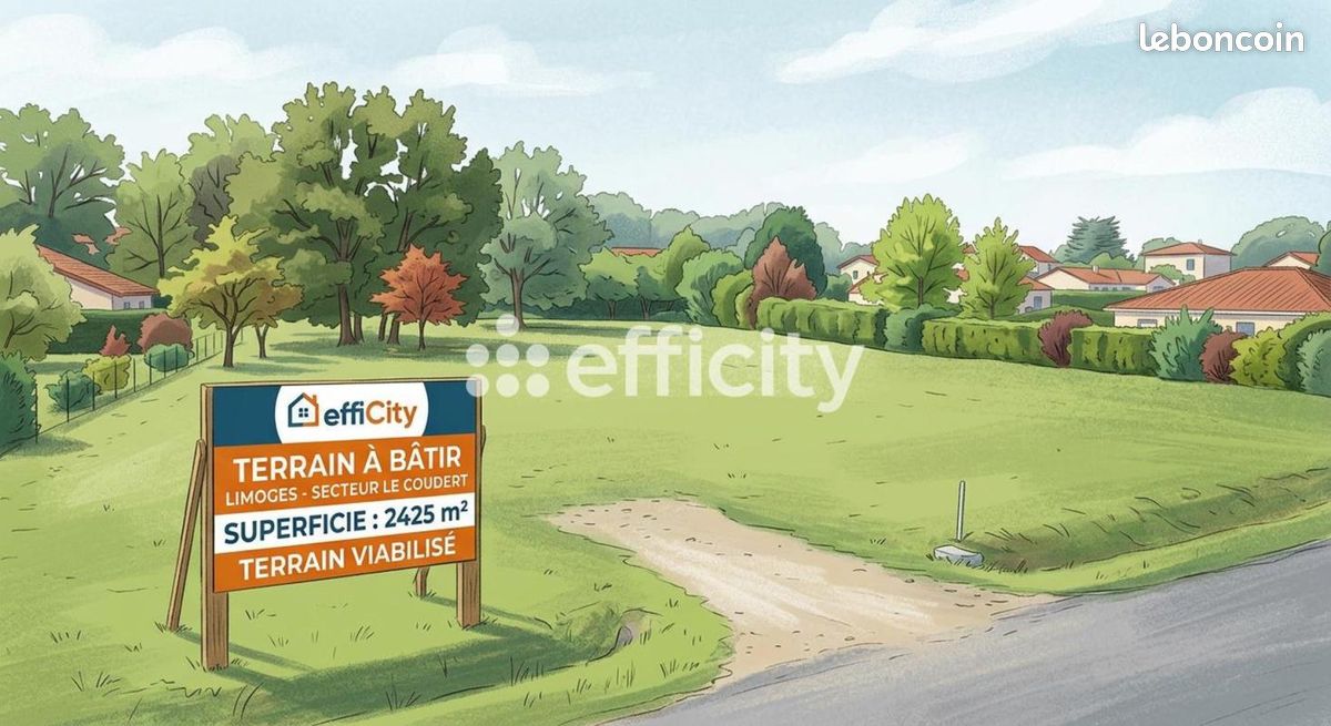 Terrain 2425 m² · à Limoges · 162 000 €