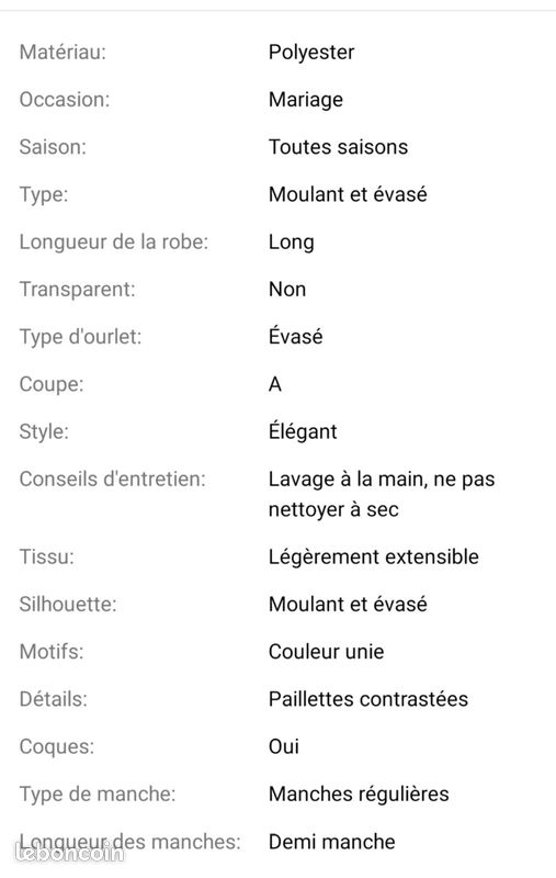 Robe soirée (image 3)