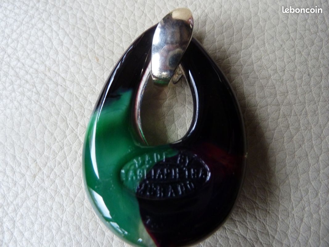 Ancien collier en perles de verre murano