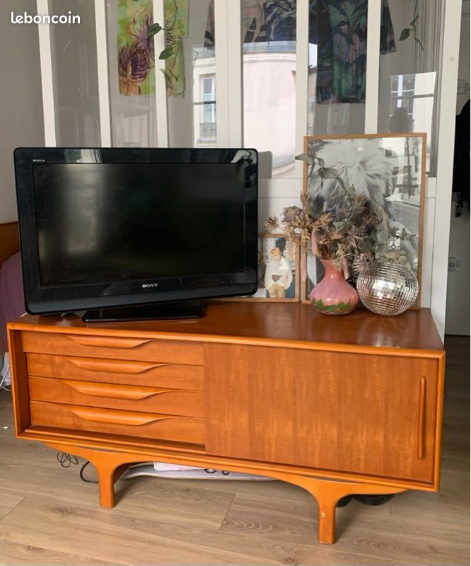 Enfilade/buffet retro scandinave en teck PIB (image 1)