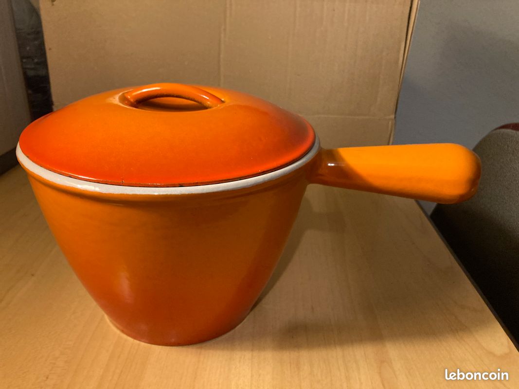 ANCIENNE MARMITE CASSEROLE Cocotte Fonte De Fontignac Pas Le Creuset Plat A Four EUR 40,00 - FR