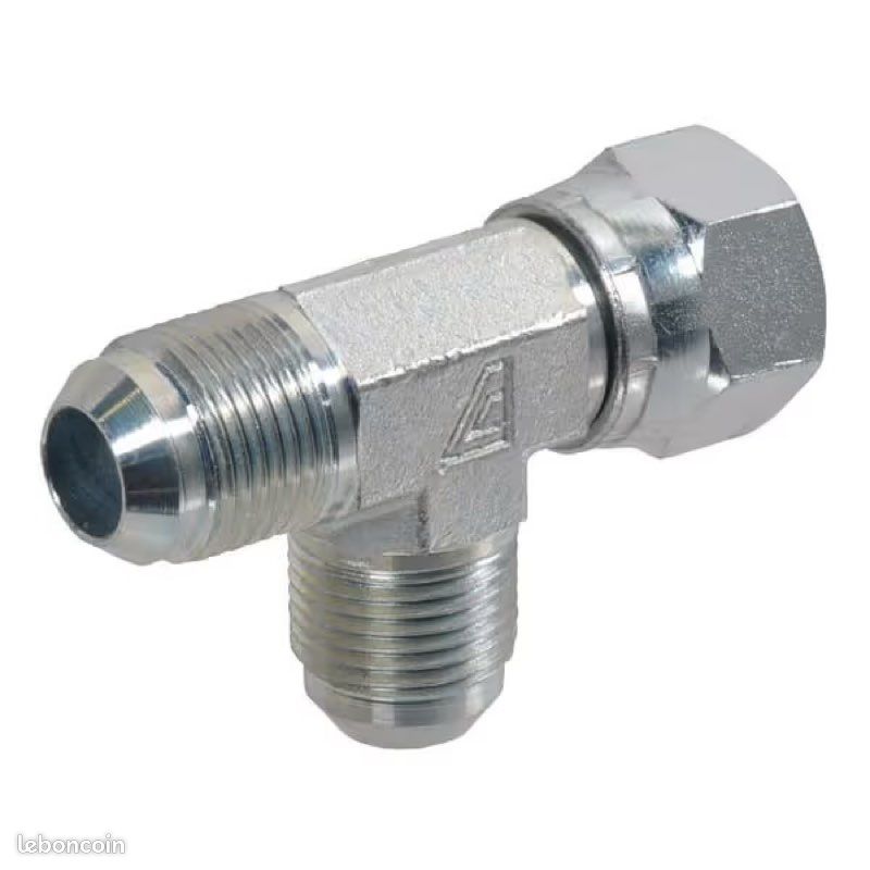 Raccord T renverse orientable JIC/UNF 7/16 (image 1)