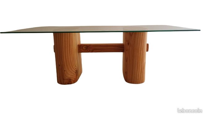 Table basse design bois massif (image 1)