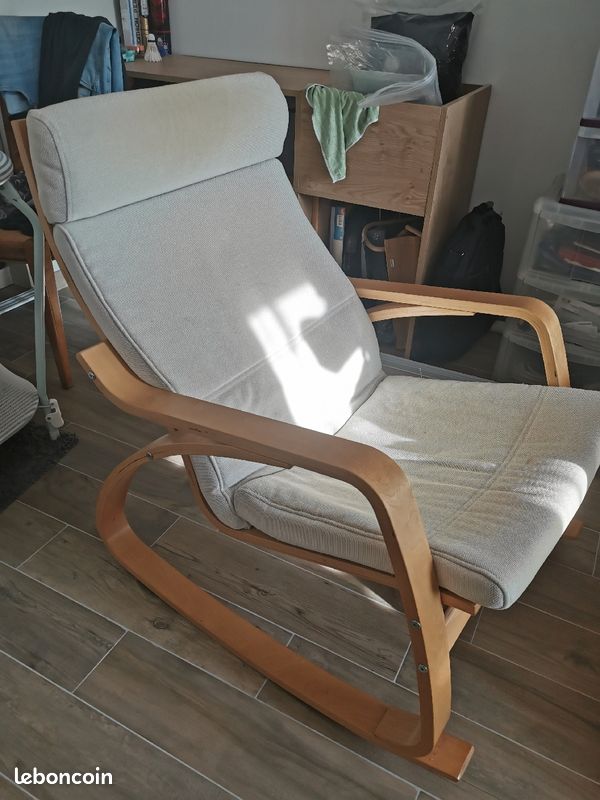 Rocking Chair Wooden Frame Chair Ikea POÄNG