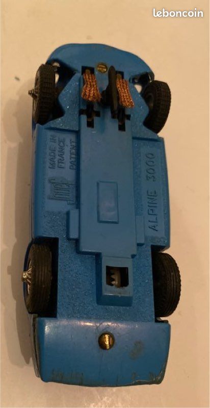 Voiture De Circuit Jouef Slot Alpine 3000 N°3 Bleue – Échelle 1/43, 12V