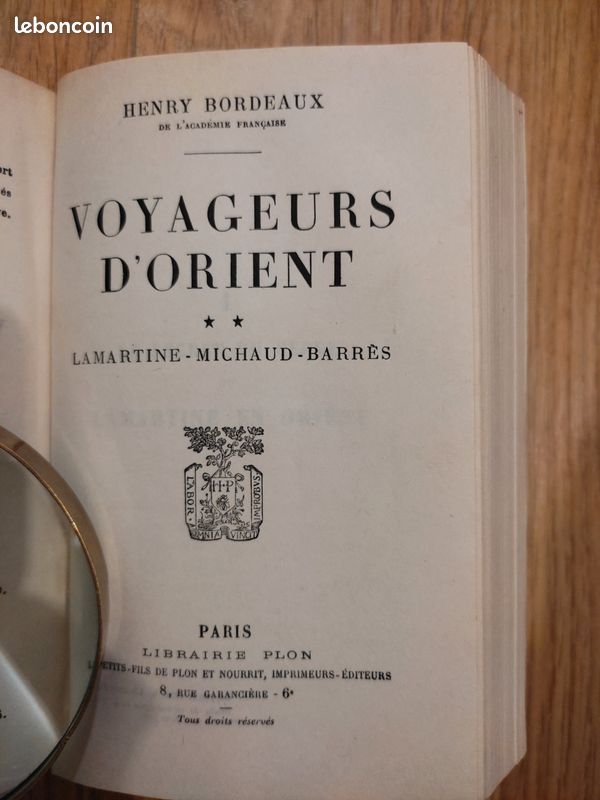Livre ancien - voyageurs d'orient - henry bordeaux - 1926 (image 13)