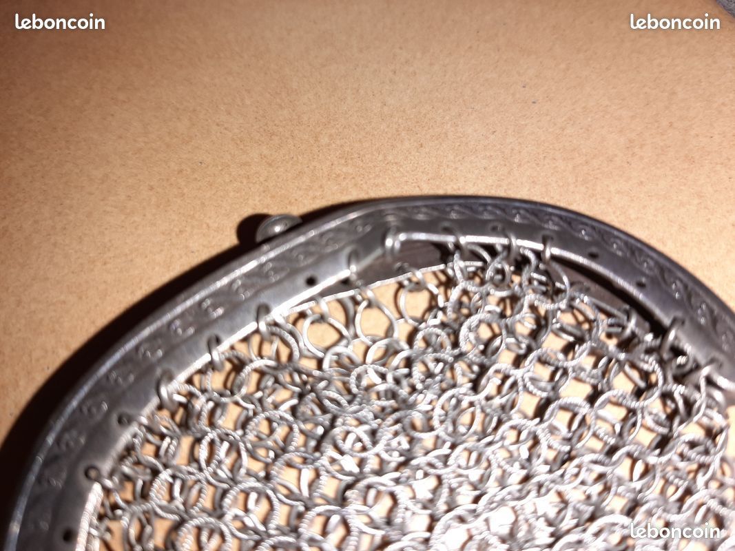 Bourse ancienne : porte-Louis en maille de fer (jccollections95) (image 3)