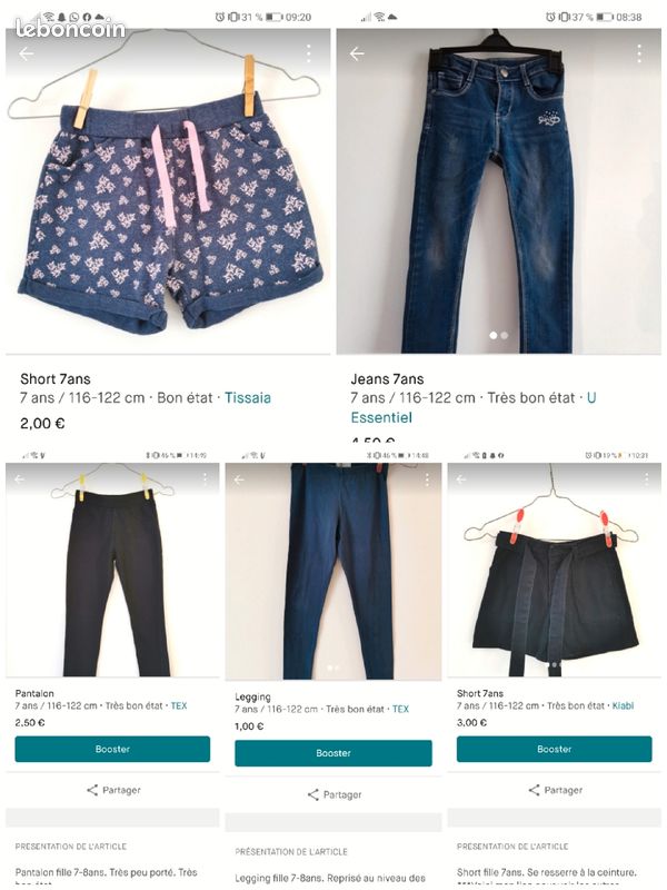 Lot vêtements fille 7-8ans (image 9)