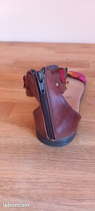 Sandales Vintage LORI ROME PARIS - Taille 40, Tout Cuir, Talon Aiguille 9.5 Cm - Neuf Avec Emballage