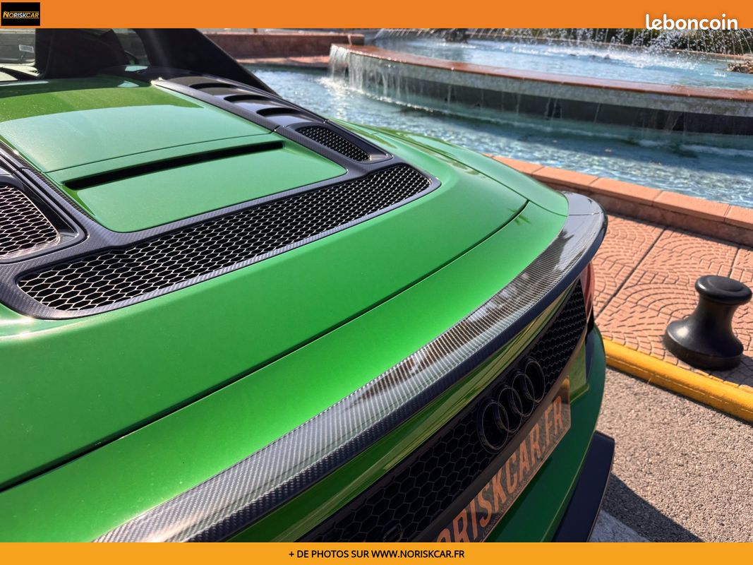 AUDI R8 SPYDER V10 Plus 5.2 FSI 610 S tronic 7 Quattro - Bang Olufsen - Ceramiques - Vert Java - Carbone - Audi ex (image 19)