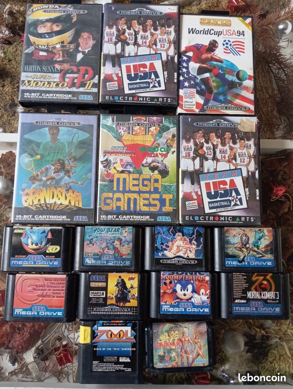 Jeu Sega Megadrive Team USA Basketball - Complet Avec Boîte Et Notice FR - Bon état