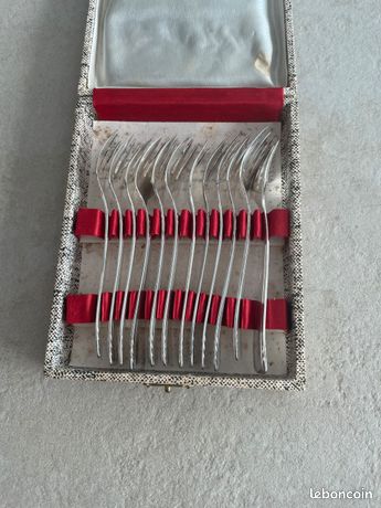 Coffret 12 Fourchettes à Dessert – Métal Argenté – Art De La Table