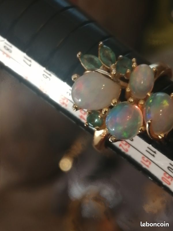 Bague en opales et vermeil (image 2)