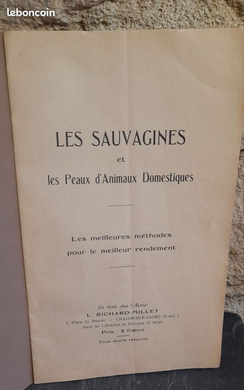 Livre ancien LES SAUVAGINES RICHARD MILLET (image 2)