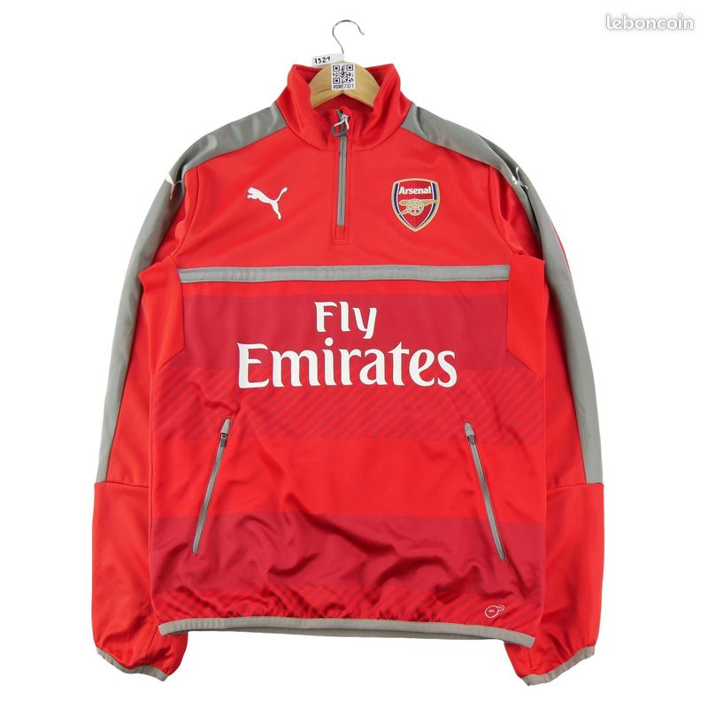 Numero Ensemble Survetement de Foot Arsenal Noir 2022/2023