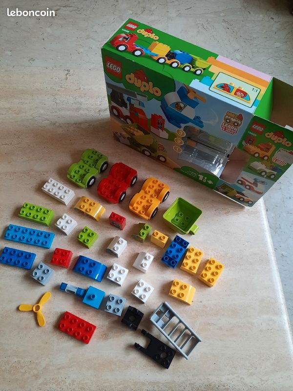 Lego Duplo 10886 voitures/helico 1 an 1/2 (image 1)