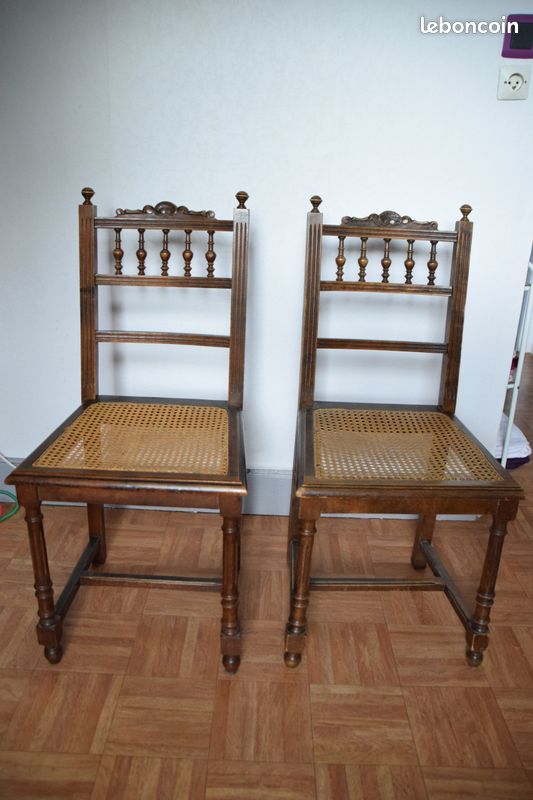Chaises cannées lot 2 (image 1)