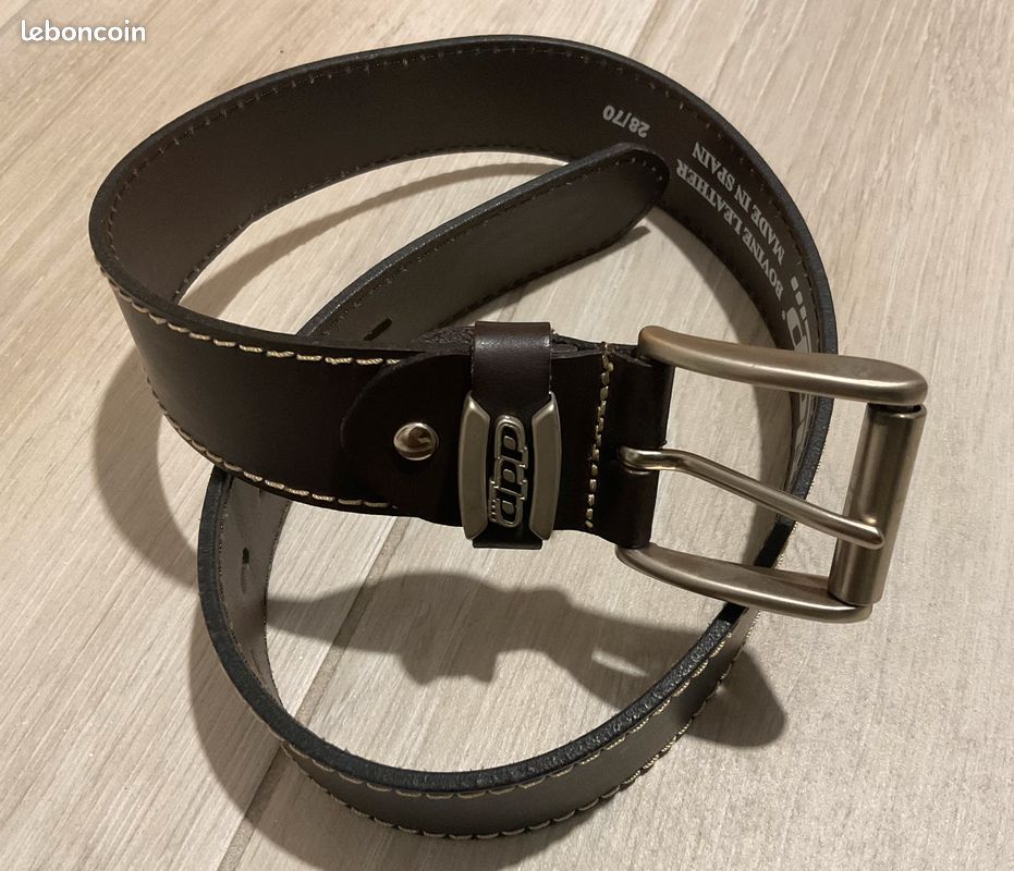 Ceinture pour enfant marron chocolat Eva - Larg. 2 cm