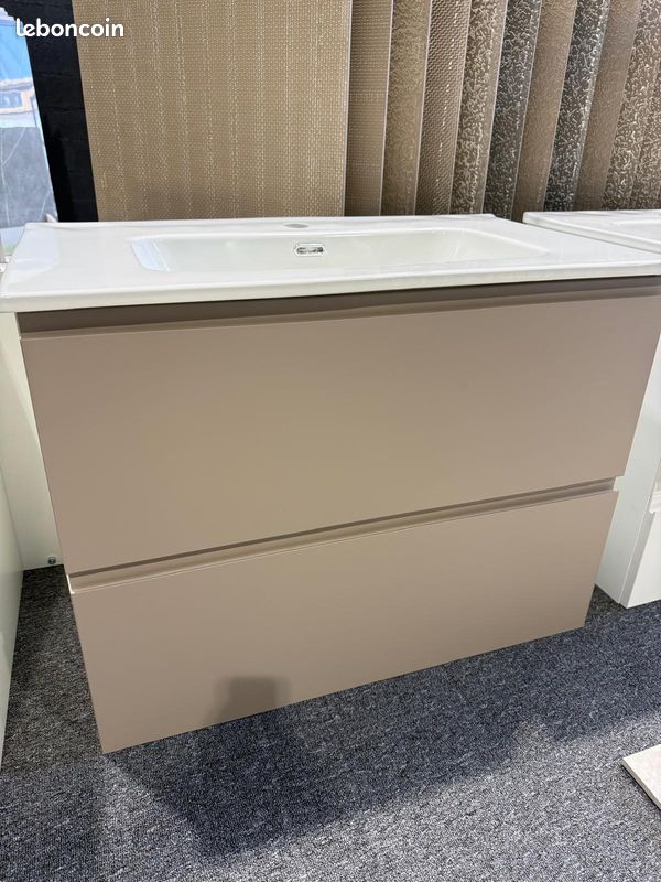 🛁 Meuble salle de bain + vasque + miroir – Liquidation -50% (image 5)