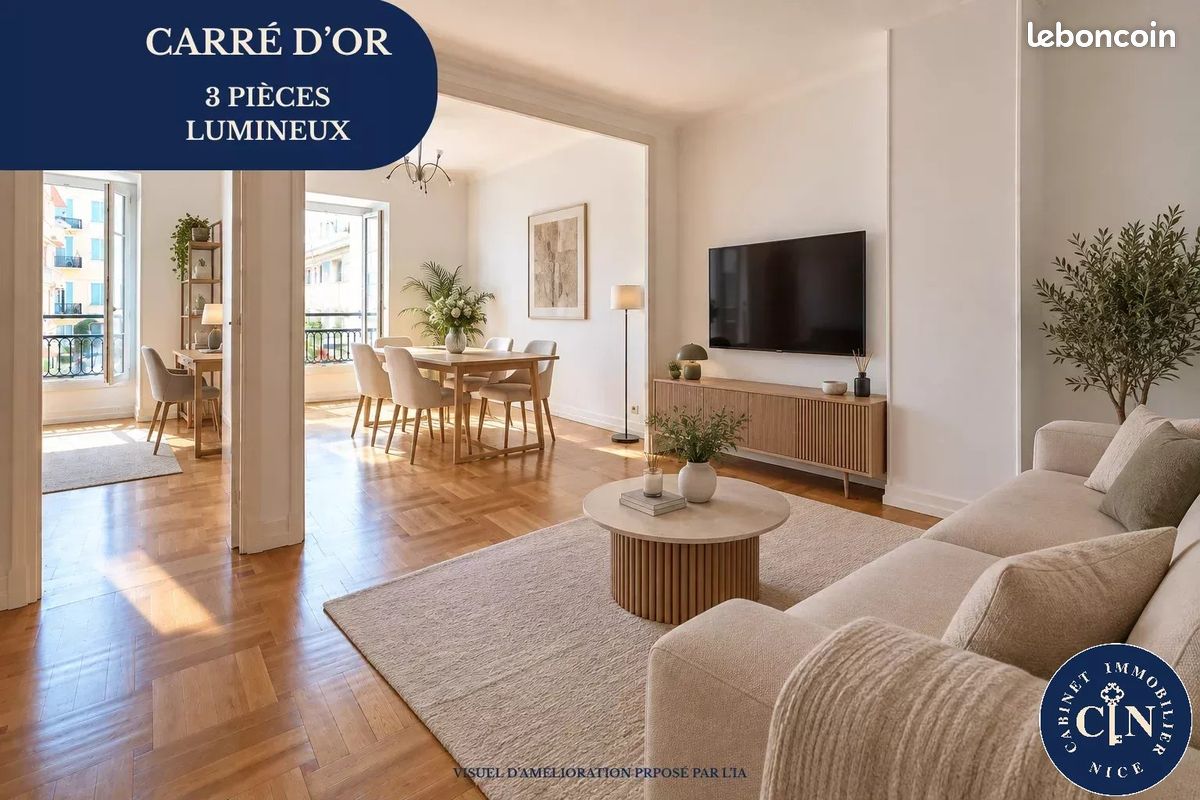 Appartement 3 pièces 62 m² · à Nice · 62 m² · 399 000 €