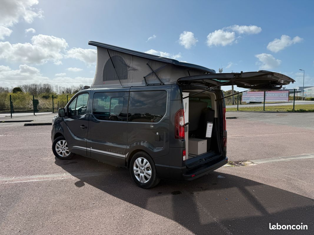 Van aménagé toit relevable - BURSTNER Playa C500 - Renault Trafic 2.0L DCI 150ch - boîte automatique - 5 places CG (amovible) (image 5)
