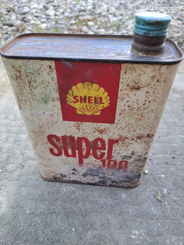 BIDON HUILE SHELL Super 100-Bien lire l'annonce (image 4)