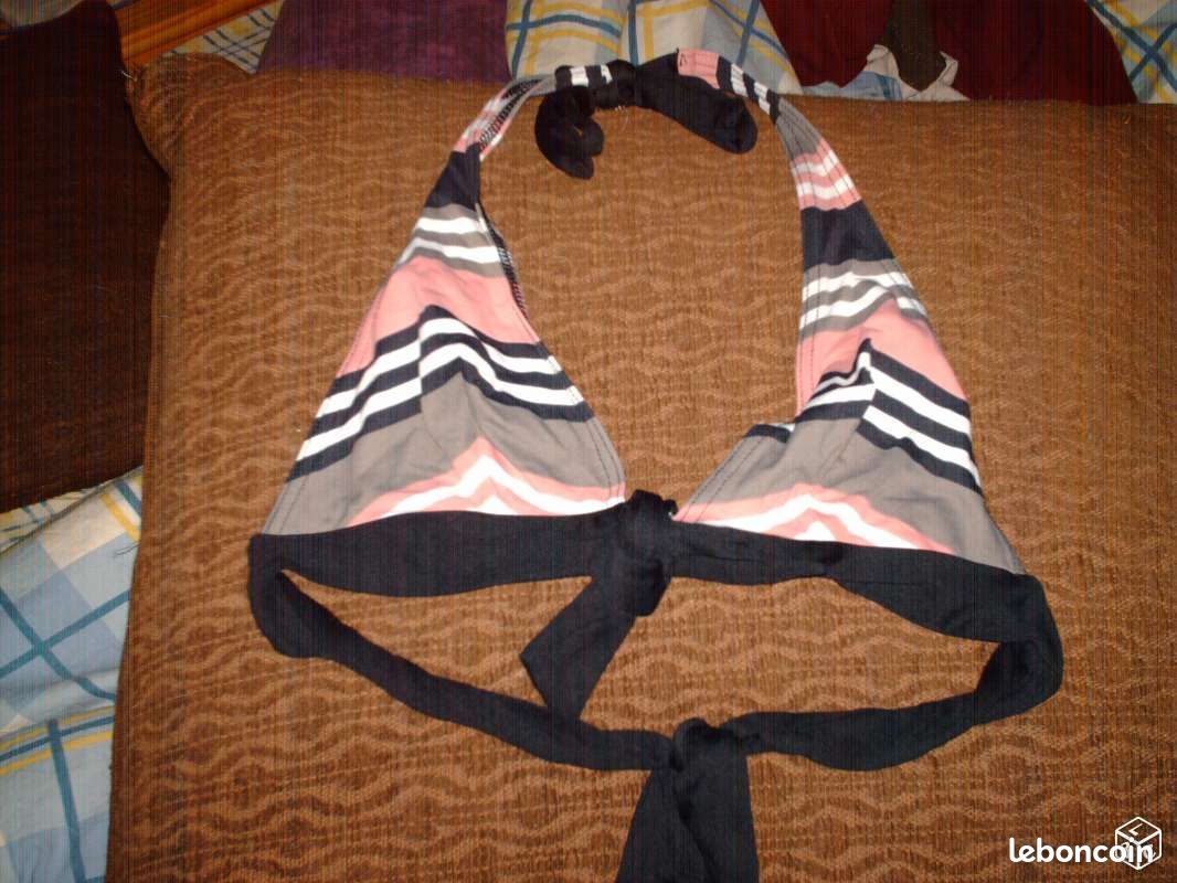 Ensemble maillot de bain rose T44 (image 3)