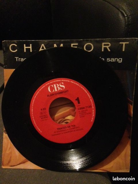 Disque vinyle Traces de toi/La fièvre dans le sang - Chamfort (45 tours) (image 2)