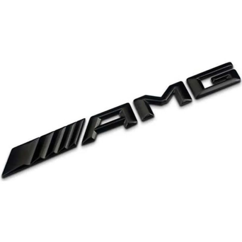 Logo emblème AMG mercedes noir en métal 3D - Équipement auto