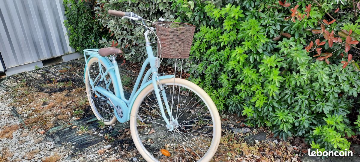 Vélo B'Twin hollandais vert menthe neuf Vélos