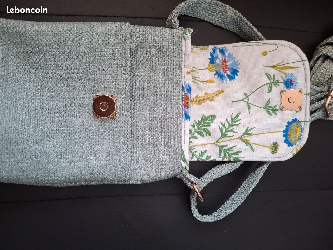 Sac bandoulière vert sauge (image 3)