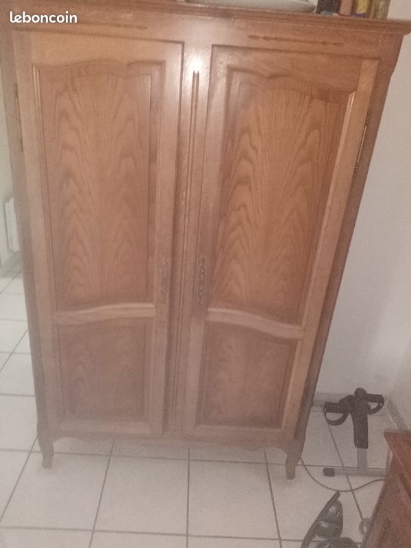 Vente armoire chambre chêne fonce (image 1)