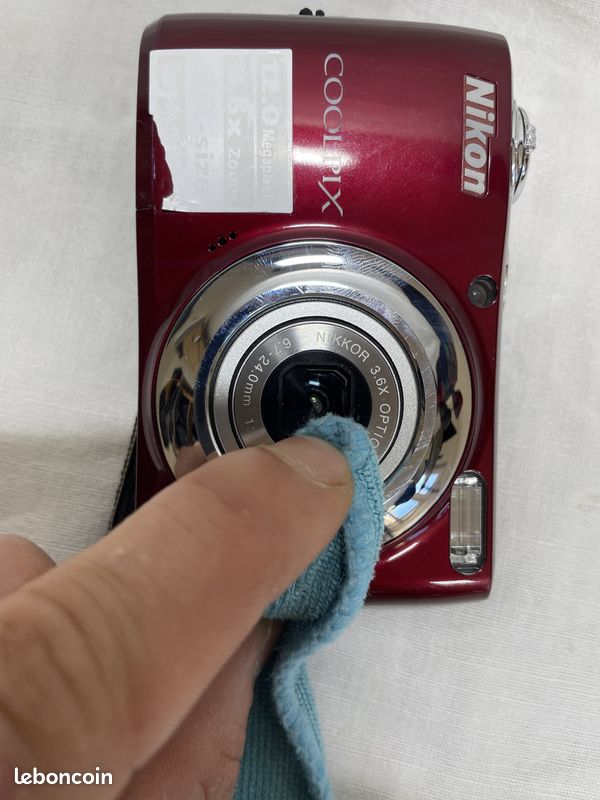 Appareil photo Nikon Coolpix L22 Rouge - Pour pièces / Non testé (image 9)