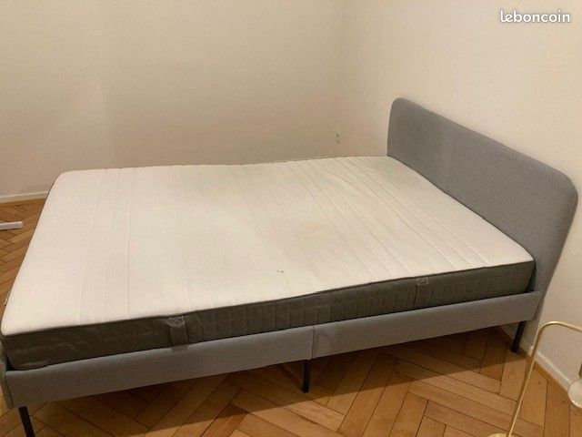 Lit sans matelas - acheté neuf et utilisé seulement 10 mois (image 4)