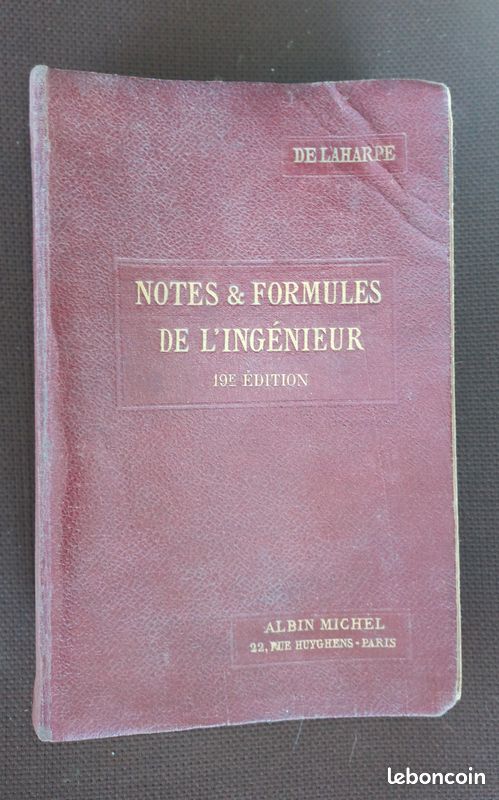 Notes & formules de l'ingénieur Tome II DELAHARPE (image 1)