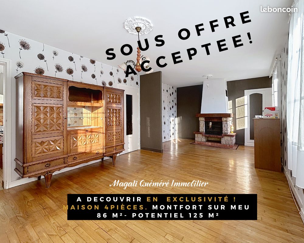 Maison 4 pièces 86 m² · à Montfort-sur-Meu · 86 m² · 209 990 €