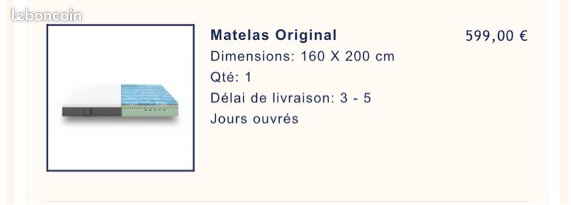 Matelas Emma 160-200cm (image 1)