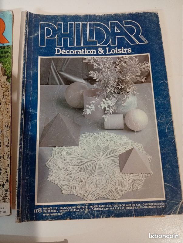 Lot de 5 Revue magazine phildar ancienne (1,5,8,9,10) décoration et loisirs (image 5)