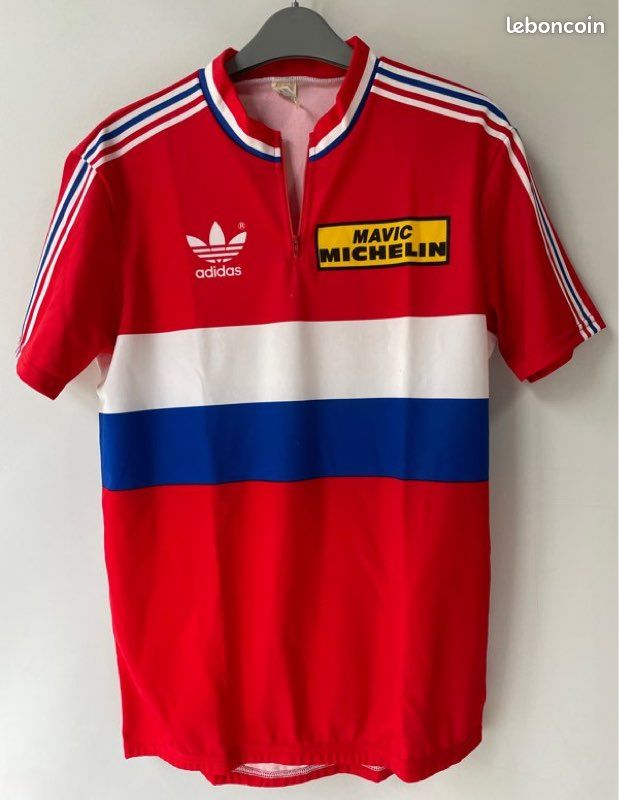 Maillot De Cyclisme Vintage Wuthrich Edco Columbus Michelin Team - Taille M, Occasion Excellent état