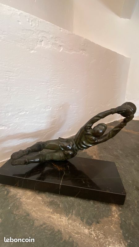 Trophée Goal régule - socle en marbre (image 2)