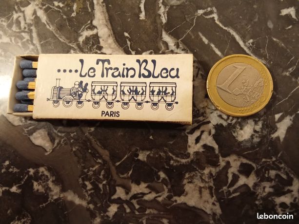 Boite allumettes le Train Bleu vintage - Collection