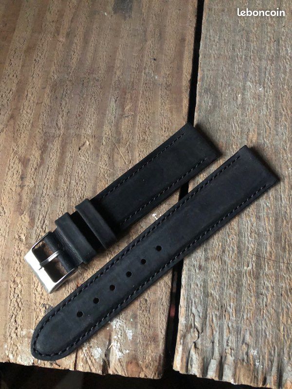 Bracelet Homme En Cuir Véritable Fabriqué En Espagne - Largeur 20mm, Couleur Marron - Neuf Avec étiquettes