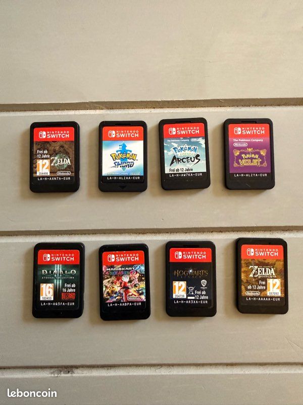 Switch + 4 Joy-Con + Pro Controller + 8 juegos + microSD 250 Go + dock + grip + housse (image 3)