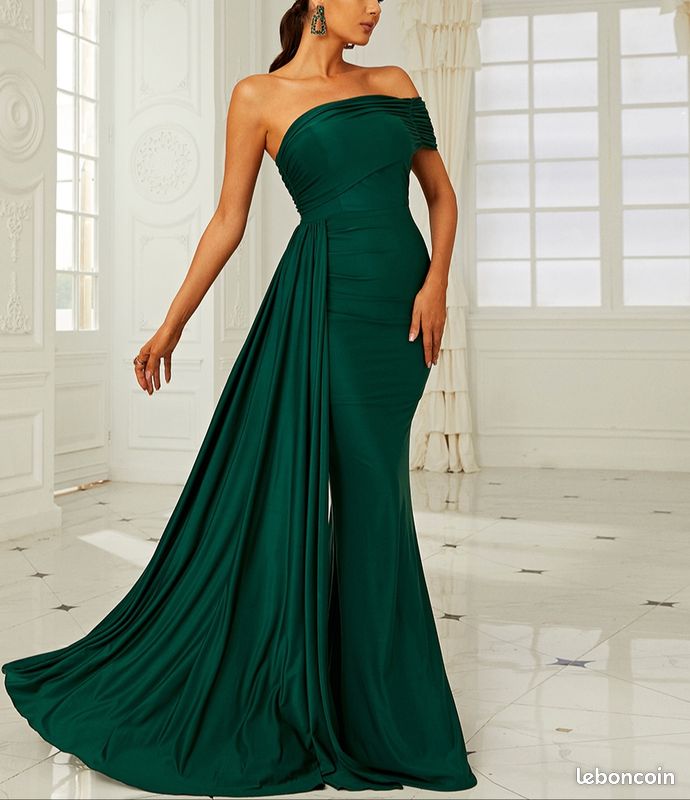 Robe De Soirée Cocktail Quiz By Debenhams - Taille UK 10 (EU 38) - Noire Multicolore - Occasion TBE