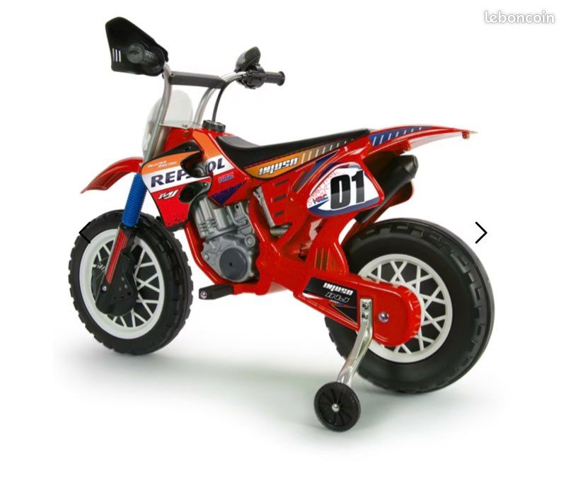 Moto cross électrique avec roulettes Honda 6V (image 6)