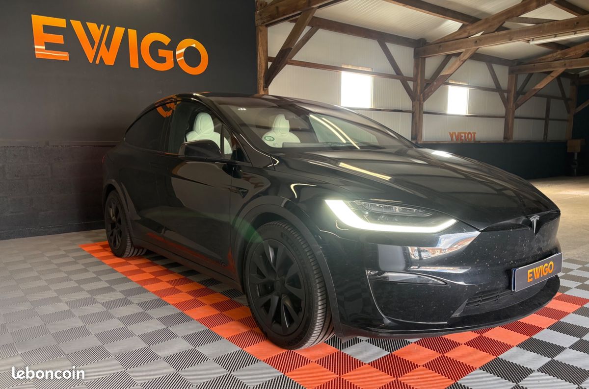 TESLA MODEL-X 100D ELECTRIC 685ch 296PPM 100KWH PALLADIUM 4WD DUAL-MOTOR BVA / VOLANT YOKE - FSD NIVEAU 4 (image 6)